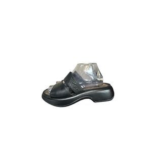 Dansko Lana Chunky Platform Heel Womens Slip On Sandals Sz 39 US 8.5 Embossed